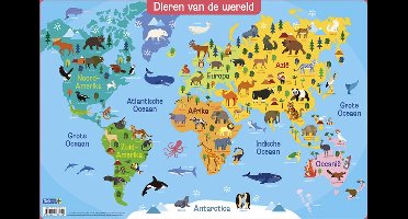 Deltas onderlegger Dieren van de wereld