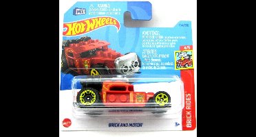 HOT WHEELS BRICK AND MOTOR ORANGE 104/250 (1:64) HW BRICK RIDES 4/5