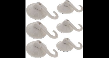 Benson Zuignaphaakjes - 10x - wit - kunststof - draagkracht 2 kg