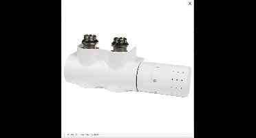 Comap Flexodesign H-blok set met insert 1/2" wit.