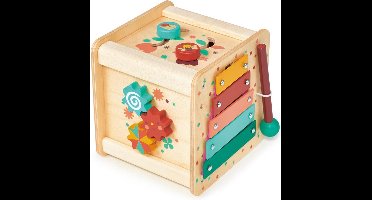 Mentari houten activiteitenkubus educatief speelgoed multicolor.