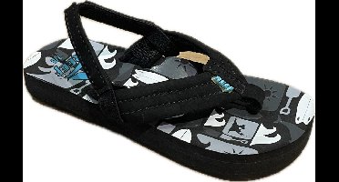 REEF Kids Ahi Kinder Slipper | Grey Boards