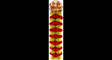 Ballonnenpilaar Happy Birthday (160cm)