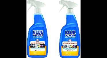 Blue Wonder Professioneel Superontvetter Spray - 2 stuks + gratis KD Spons