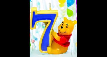 Disney Winnie de Poeh taartkaars nr 7