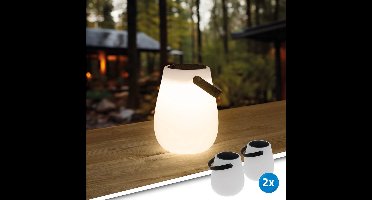 Solar hang- en tafellamp voor buiten 'Odense' - Voordeelset van 2 stuks - Warm wit licht - Tuinverlichting - Buitenlamp op zonne-energie