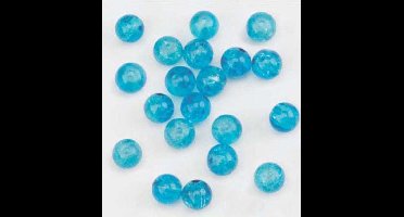 Sparkle glass beads, 8mm, Turquoise, 20pcs