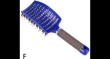 New Age Devi - Anti klit Haarborstel Blauw Vrouwen Ontwarren Nat Kam Haar Borstel Professionele Haar Borste Massage Kam Borstel Voor Haar Kapper Kappers Gereedschap