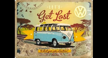 Reclamebord Volkswagen T1 get lost