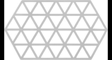Krumble Pannenonderzetter / Pannenonderzetter hittebestendig / Pannenonderzetter siliconen / Pannenonderzetters - Hexagon Lang - Grijs