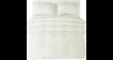 Zensation Metz Dekbedovertrek - 140x200/220 + 1 kussensloop 60x70 - Cremé - Eenpersoons