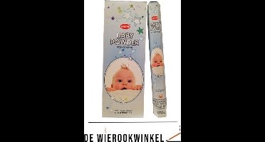 De Wierookwinkel – Doos - Wierook - Baby Poeder - Baby Powder - Baby Poeder Wierook - Wierookstokjes Baby Poeder - (HEM) - Wierooksticks - Incense sticks - 6 Kokers - 120 Stokjes