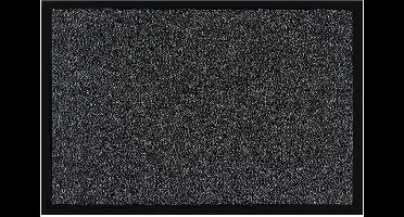 MD Entree - Deurmat - Shannon - Antraciet - Vloerkleed - Met antislip - Wasbaar- Vocht absorberend - Hoge dichtheid 600gr/m2 - 60 x 90 cm