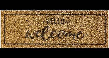 MD Entree - Deurmat - Kokosmat - Finesse XS - Hello - 26 x 75 cm