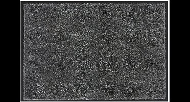 MD Entree - Deurmat - Schoonloopmat - Soft&Clean - 75 x 120 cm - Steel - Vloerkleed - Met antislip - Machine wasbaar - Vocht absorberend - Hoge dichtheid 600gr/m2