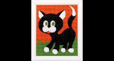 Vervaco - Stramien kit - Poesje - PN-0009563 - Borduren - Borduurpakket - Borduurpakket kind