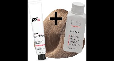KIS haarverfset - 8B Licht beige  - haarverf & waterstofperoxide