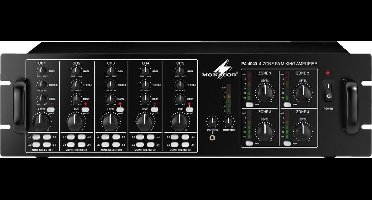 Monacor PA-4040 PA-versterker 40 W 4 zones