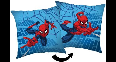 Spiderman Blauw fluwelen kussenhoes 40x40 cm