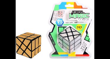 IQ Puzzel Magic 9 x 6 x 6 goud/zilver Kubus :: HOT Games