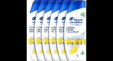 Head & Shoulders Citrus Fresh Anti-Roos Shampoo - 6 x 250ml