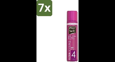 7 x Proset - Haarspray - Ultra Sterk - 48 uur Werking - 250 ml - Haarspray - 48 Uur Fixatie - Haarspray 250 Ml - Haarspray Met B5 - Haarspray Voor Langdurige Fixatie