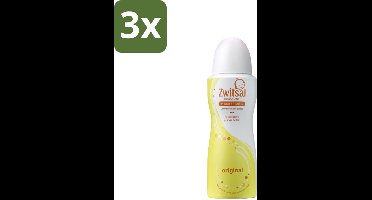 3 x Zwitsal Deodorant Original 100 ml - Zwitsal Deodorant - Deodorant Spray - Fris Geur - Huidvriendelijk Deodorant - Zonder Alcohol