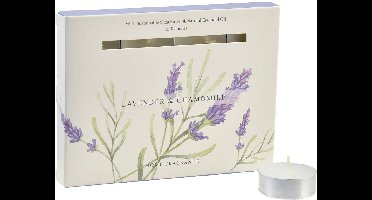 Theelichten Lavendel 12-delig