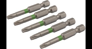 Dynaplus - Schroefbit - Torx 20 - 50mm - Groen (5 stuks)