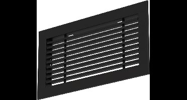 Econox Staafrooster aluminium â€“ met klemveren â€“ 800x100 mm â€“ RAL 9005