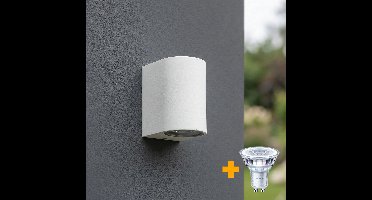 PHILIPS LED Wandlamp | Buitenlamp | Sacramento | Incl. Philips lichtbron | Wit | 4000K - Naturel wit (840)