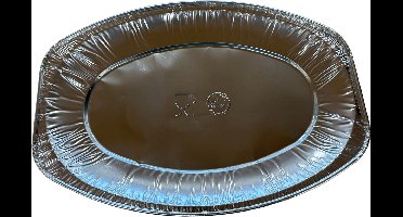 Aluminium Schaal Ovaal – 33 cm – 10 Stuks – Ovenbestendig – Grill, BBQ & Catering