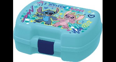 Disney's Stitch Lunchbox – Premium broodtrommel voor kinderen vanaf 4 jaar – Luchtdicht – BPA-vrij – Lichtblauw