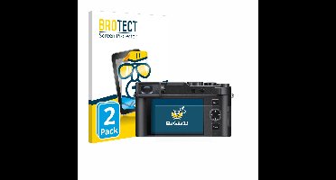 BROTECT - Screenprotector voor Leica D-Lux 8 - Folie Beschermfolie transparant 2 Stuks