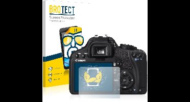 BROTECT - Screenprotector voor Canon EOS 450D - Folie Beschermfolie transparant (2 Stuks)