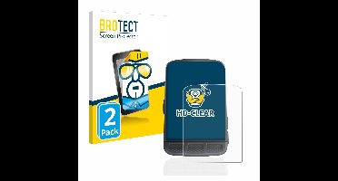 BROTECT - Screenprotector voor Wahoo Elemnt Roam - Folie Beschermfolie transparant 2 Stuks