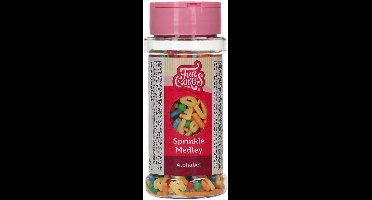 FunCakes Sprinkle Medley - Alfabet - 65g - Eetbare Taartdecoratie