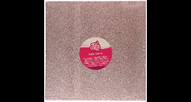 FunCakes Cake Drum Vierkant - Rose Goud - 30,5 cm / 12 mm - Taartonderlegger - Taartkarton