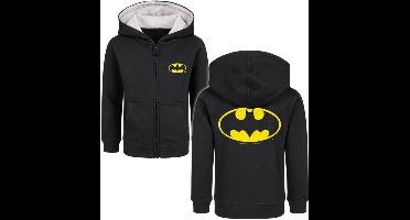 Batman Metal-Kids - Batman-Logo Kinder vesten zwart 128 Biologisch katoen -