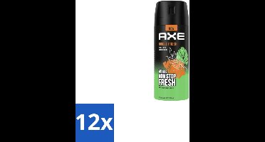 Axe Deodorant Bodyspray Jungle Fresh 150 ml - Voordeelverpakking - 12 stuks