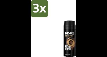 3 x Axe – Deodorant Spray – Dark Temptation – 150 ml - Deodorant Spray - Mannelijke Geur - Warme Geur - Chocolade Geur - Transpiratiegeur