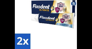 Fixodent Kleefpasta Ultimate Fresh 40 gr - Voordeelverpakking - 2 stuks
