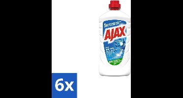 6 x Ajax – Allesreiniger – Fris – 1000 ml - Allesreiniger - Frisheid - Reinigen - Schoonmaken - Vet Verwijderen