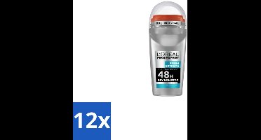 L'Oréal Men Expert Deodorant Roller Fresh Extreme 50 ml - Voordeelverpakking - 12 stuks