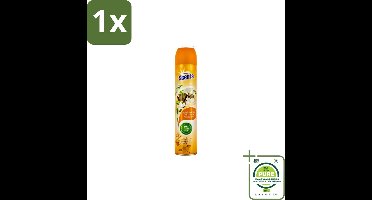 1 x At Home – Luchtverfrisser Spray – Sandalwood – Warm & Houtachtig - 400 ml - Luchtverfrisser - Geur - Sandelhout - Jasmijn - Geurneutralisatie