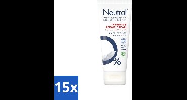 15 x Neutral 0% Intensive Repair Cream Parfumvrij 100 ml - Gevoelige Huid - Droge Huid - Herstelcrème - Vochtigheid - Allergie