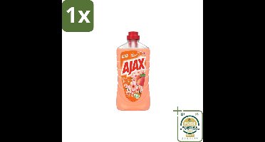 1 x Ajax – Allesreiniger – Perzik – 1000 ml- Allesreiniger Perzik - Reinigingsgeur - Frisse Geur - Huishoudelijke Reiniger - Reinigingsproduct