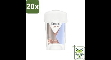20 x Rexona Deodorant Stick Cream Maximum Protection Clean Scent 45 ml - Grootverpakking - Anti-transpirant Vrouw - Zweetvocht - Lichaamsgeur - Bescherming Tegen Zweet - Defence+ Technologie