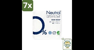 7 x Neutral Zeeptablet 2 x 100 gr - Grootverpakking - Gevoelige Huid - Droge Huid - Milde Zeep - PH-neutraal - Parfumvrij