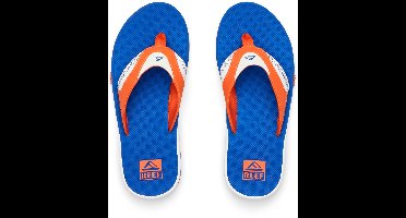 REEF FANNING PREGAME Heren Slippers - Oranje - Blauw